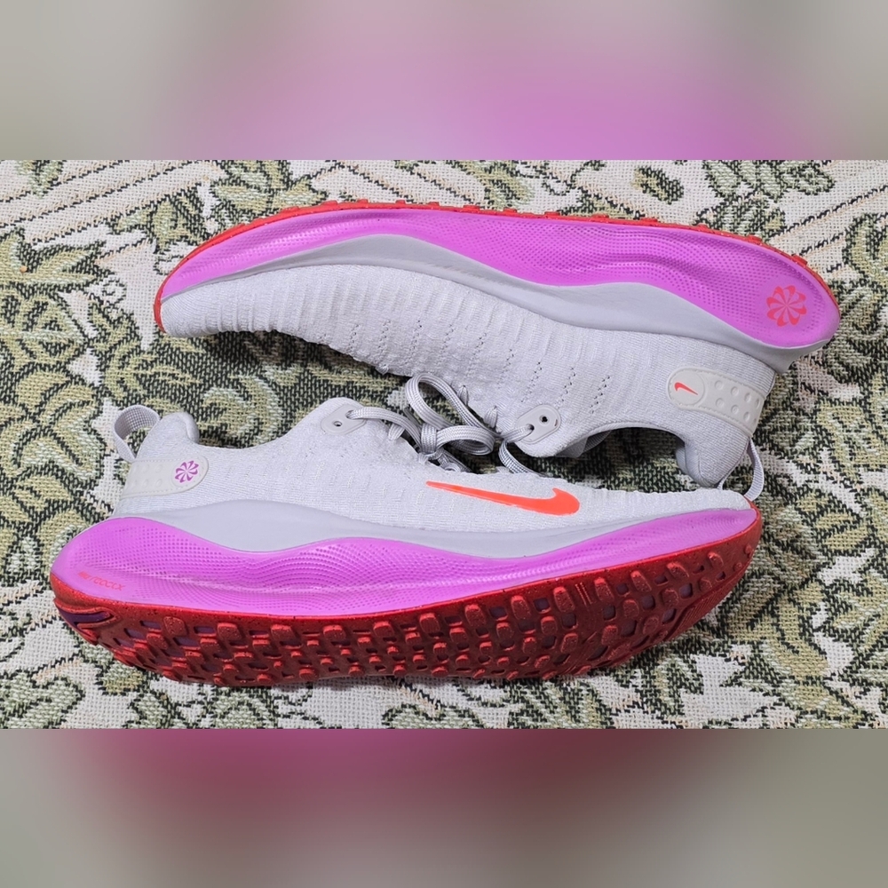 Nike Men's Infinity RN 4 Shoes Grey Violet Crimson DR2665-011 Sz 11